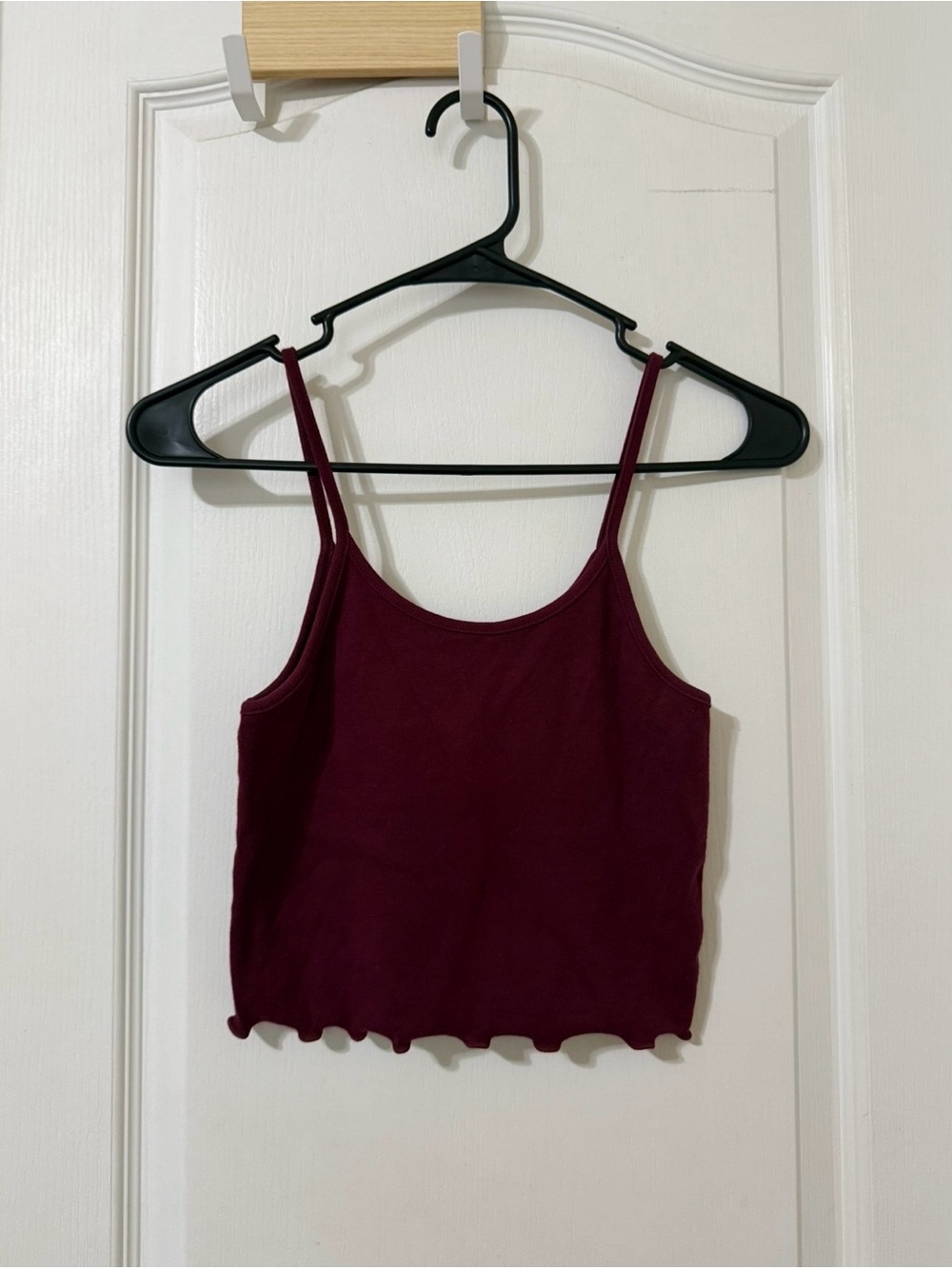 Arizona Burgundy Lettuce-Edge Cami Top